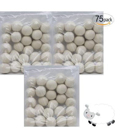 Buy Wooland Wholesale Bulk Laundry XL Premium Wool Dryer Balls - 100% Organic New Zealand Wool for Sensitive Skin & Babies (75 Count - Buy Online on GoSupps.com