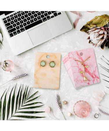 Marble Jewelry Display Set - 900 Pcs for Earrings & Necklaces | 250 Cards, 150 Bags, 500 Backs | 2 x 2.8 Inches - Buy Online on GoSupps.com