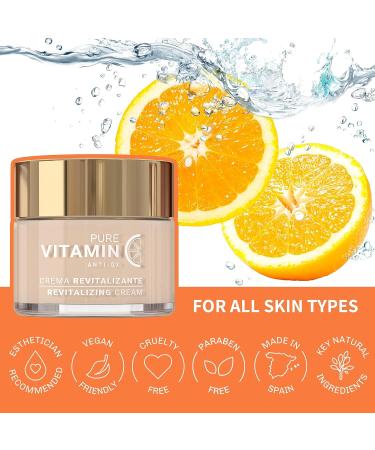 Vitamin C Face Cream - Anti Aging Moisturizer with Ascorbic Acid - 60mL - Even Skin Tone & Boost Collagen - Buy Online on GoSupps.com