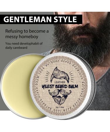 Large men's beard tin with screw-top lid lightweight moisturizer that softens and nourishes thick beard hair premium refreshing scent ideal gift for fathers and boyfriends 30g - Buy Online on GoSupps.com