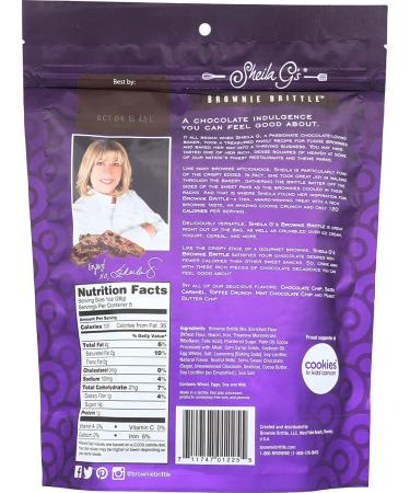 Brownie Brittle Dark Chocolate 5 oz by Sheila G - Delicious Snack! - Buy Online on GoSupps.com