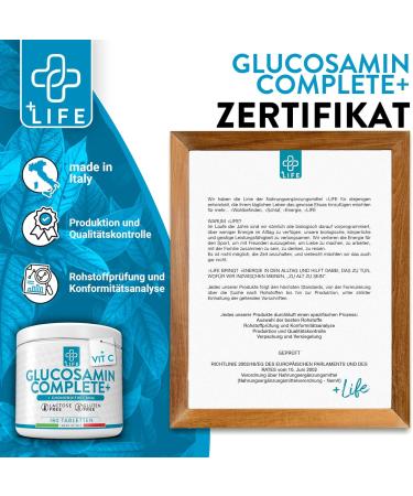 Glucosamine Chondroitin MSM with Vitamin C - 180 Tablets Joint Supplement | Piulife High-Dose Cartilage Support - Buy Online on GoSupps.com