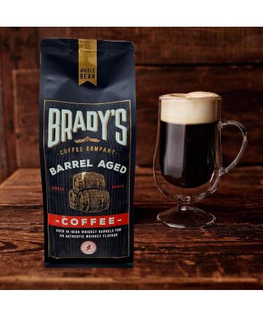 Brady's Irish Barrel Aged Ground Coffee 1kg - 100% Arabica Coffee - Hand Roasted Perfect Morning or After-Dinner Coffee - Vegan Alcohol-Free Gluten-Free Speciality Coffee - Buy Online on GoSupps.com