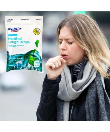 Equate Sugar-Free Menthol Cough Drops 70 Count Pack of 02 140 Total + me Gusta Sticker - Buy Online on GoSupps.com