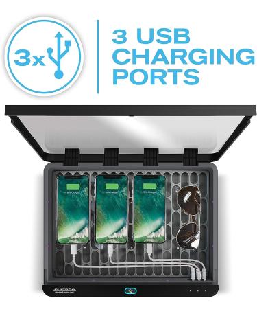 Surface XL Pro UVC Sanitizer with Device Charging and 3 USB Ports - SUVC400BM - Buy Online on GoSupps.com