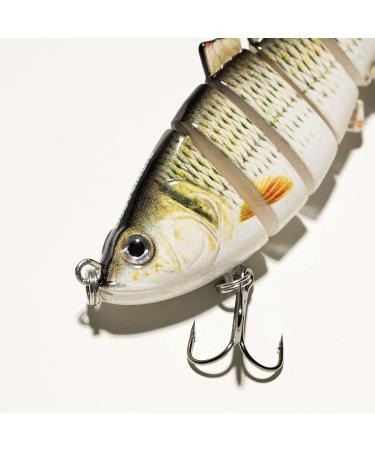 Dooventure Multi-Jointed Fishing Lures Kit - Bass Trout Swimbaits for Freshwater/Saltwater - Slow Sinking Hard Baits 0.7oz - Buy Online on GoSupps.com