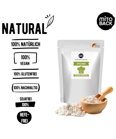 Mitoback Apple Fiber for Baking - 2x400g Vegan & Gluten-Free Apple Flour for Delicious Fresh Pastries & Breads - Buy Online on GoSupps.com