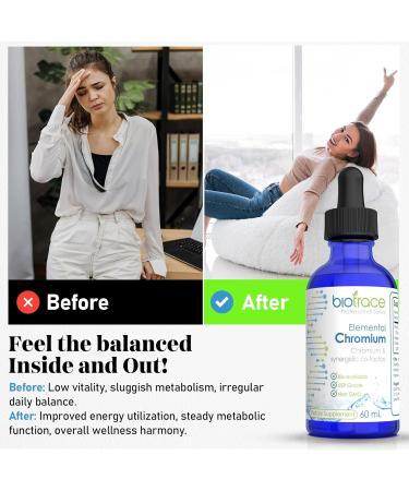 BioTrace Elemental Chromium Drops Liquid Chromium with Magnesium Chloride & Dead Sea Minerals Ionic Mineral Drops for Water Non-GMO 60mL - Buy Online on GoSupps.com