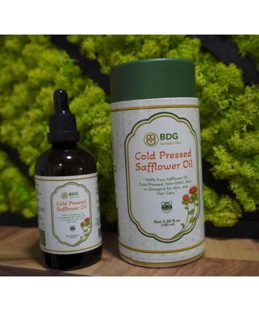 Golden Bay 100% Pure Cold Pressed Safflower Oil 100 ml | Lightweight Natural Moisturizer for Face, Skin & Hair | Non-Comedogenic, Rich in Omega-6 - Buy Online on GoSupps.com