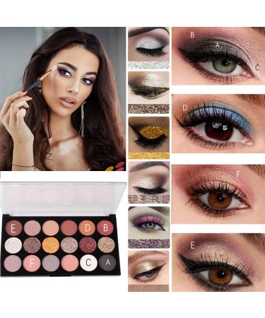 Eye Shadow Palette Set | Waterproof 18 Colors Natural Shades | Matte Shimmer Eyeshadow for Neutral Smoky Eye Makeup | Gift for Girlfriend Mom Friend Goforwealth - Buy Online on GoSupps.com