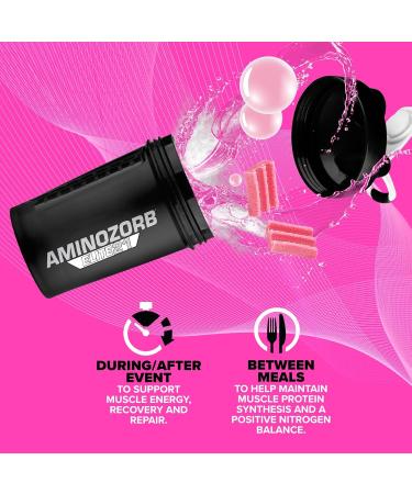 EFX Sports Aminozorb Elite 21 | PH-Correct, Full Spectrum Aminos + Glutamine | Essential & Non Essential Aminos | Zero Sugars | 30 Servings (Pink Bubblegum) - Buy Online on GoSupps.com