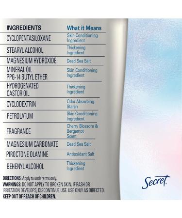 Secret Clinically Proven Aluminum Free Deodorant for Women Lavender & Chamomile Scent 1.4 oz (Pack of 3) Lavender & Chamomile 1.4 Ounce (Pack of 3) - Buy Online on GoSupps.com