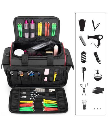 BAFASO Travel Barber Bag with Adjustable Dividers - Black - Buy Online on GoSupps.com