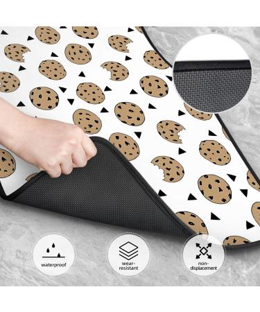 Cookies Food Chocolate Chip Biscuits Unisex Waterproof Anti-Skid Car Foot Mats Four Sets For Car Truck Van Sedan Crossover Suv - Buy Online on GoSupps.com
