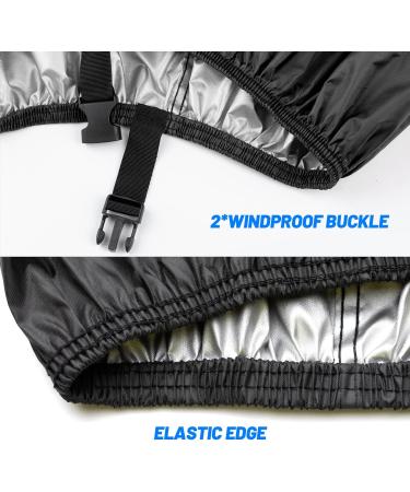 Favoto Waterproof Bicycle Cover - 210D Oxford Bike Garage Protection - XL 200x110x70cm Black - Durable & Portable with Storage Bag - Buy Online on GoSupps.com