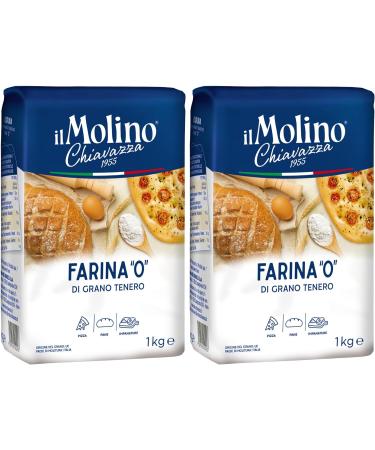 il Molino Chiavazza Type '0' Soft Wheat Flour 1kg - Pack of 2 | Premium Italian Multipurpose Flour | Ideal for Bread Pizza & Focaccia 1.00 kg (Pack of 2) - Buy Online on GoSupps.com