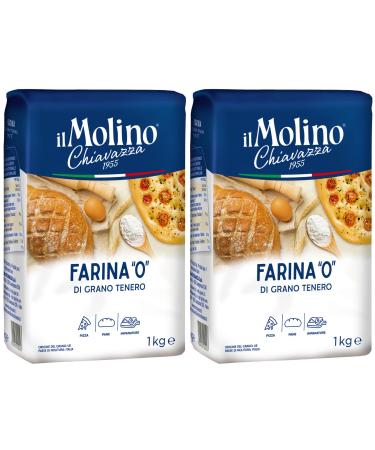 il Molino Chiavazza Type '0' Soft Wheat Flour 1kg - Pack of 2 | Premium Italian Multipurpose Flour | Ideal for Bread Pizza & Focaccia 1.00 kg (Pack of 2) - Buy Online on GoSupps.com