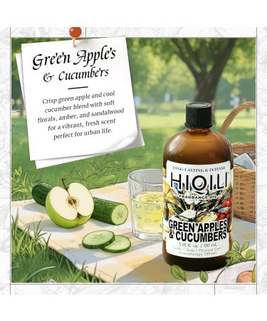 HIQILI 100ML Myrrh Essential Oil & 150ML Green Apples & Cucumbers Fragrance Oil for DIY Diffuser - Buy Online on GoSupps.com