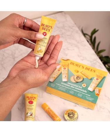 Burt's Bees Valentine's Day Gift Ideas - Essentials Everyday Set 5 Travel Size Products - Deep Cleansing Cream Hand Salve Body Lotion Foot Cream and Original Lip Balm Everyday Essentials Set- New - Buy Online on GoSupps.com