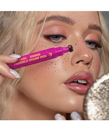 Fake FrecklesFreckles Pen Waterproof Long Lasting 2In1 Fake Stamps Eyeliner for Women Girls Beauty Cosplay Face Painting Tool - Buy Online on GoSupps.com