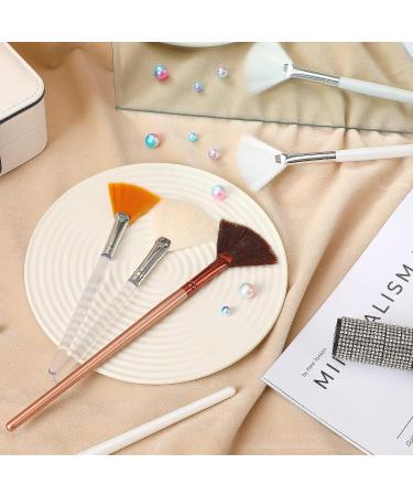 15PCS Facial Brushes Fan Mask Brushes - Soft Facial Applicator Tools for Peel Glycolic Mask Makeup - Buy Online on GoSupps.com