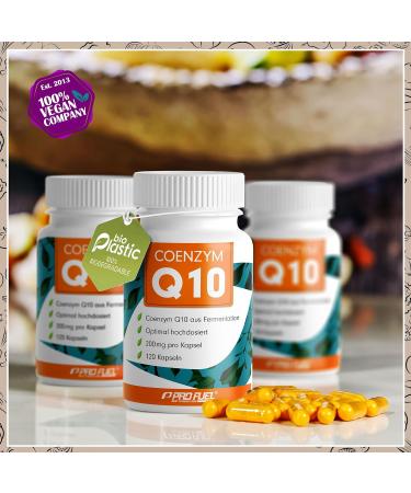 High-Dose Q10 Capsules 200mg - Vegan Clean Lab-Tested 120x | Premium Coenzyme Q10 for 4 Months Supply - Buy Online on GoSupps.com