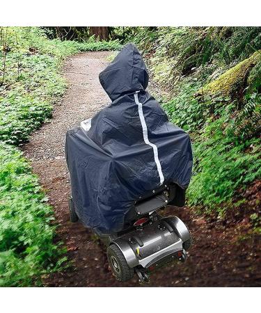 Universal Waterproof Rain Poncho for Mobility Scooter Large Windproof Rain Protector Scooter Cape Hooded Raincoat Wheelchair Rain Cover - Buy Online on GoSupps.com