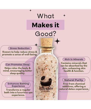 Buy Lavender Himalayan Bath Salt 300g | Pink Himalayan Salt for Relaxation & Skin Hydration - Buy Online on GoSupps.com