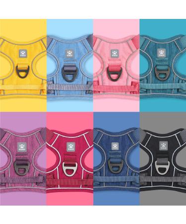 Shop Pawaii Dog Harness for Small Dogs - Anti-Pull Reflective Harness with Handle | Comfortable & Durable (S Gelb Chest: 43-55cm) - Perfect for International Shipping - Buy Online on GoSupps.com