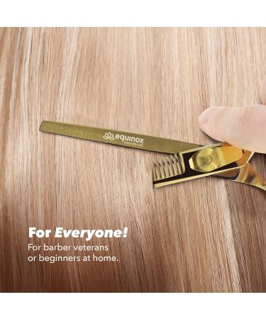 Equinox Professional 6.5'' Razor Edge Hair Thinning Scissors - Liquid Gold Shears - Buy Online on GoSupps.com