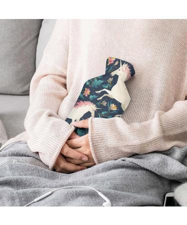 Unicorn Heat Bottle with Lid - Rubber Hot Water Sac for Pain Relief Cramps & Foot Warmer - Ideal for Hot & Cold Therapy - Buy Online on GoSupps.com