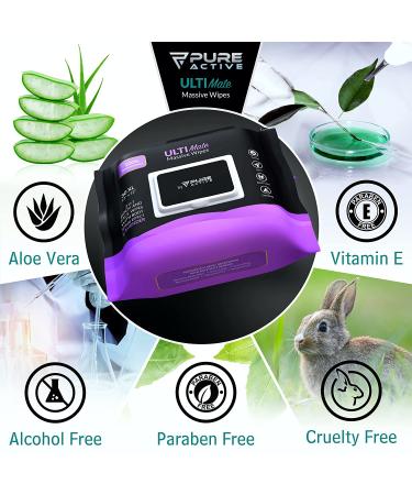 Showerless Lavender Body Wipes for Women - 30 XL Rinse-Free Deodorant & Face Wipes - Ideal for Gym, Travel, Camping - Adult Bathing Essential - Buy Online on GoSupps.com