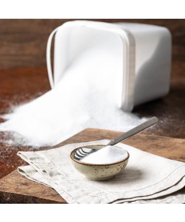 Erythritus erythritol in the bucket of calorie -free sugar substitute in the container without genetic engineering natural sugar alternative slightly soluble sweetener 70% sweetness of sugar vitalesia 2.5kg (5 kg) 5 kg (1 Pack)