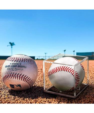 4 Pack Baseball Display Case - UV Protected Acrylic Boxes for Memorabilia Showcase and Autograph Ball Protector - Buy Online on GoSupps.com