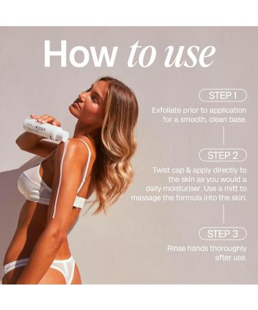 Bali Body Self Tan Milk | Self Tan Body Milk for All Skin Types for Buildable Longer-Lasting Tan | Vegan Cruelty Free Australian Made (240 ml/8.1 fl oz) - Buy Online on GoSupps.com