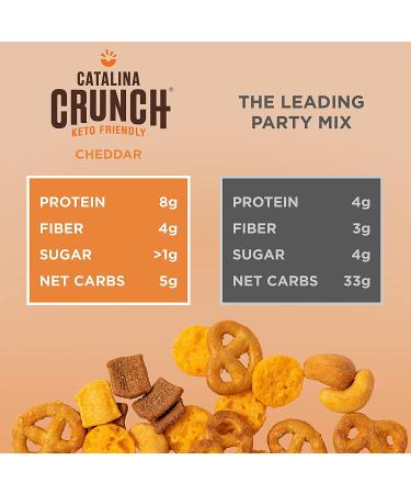 Buy Catalina Crunch Cheddar Keto Snack Mix - 6oz Pack of 3 | Healthy Keto Protein Snacks - Buy Online on GoSupps.com