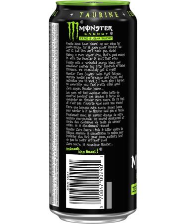 Monster Energy Zero Sugar 473mL Cans Pack of 4 - Buy Online on GoSupps.com