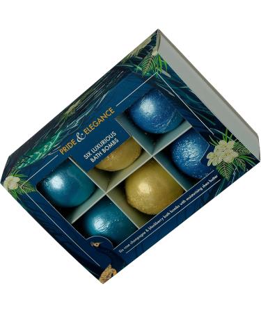 Puckator Set of 6 Pride & Elegance Luxury Mini Bath Bombs with Shea Butter - Birthday Gifts for Mum or Her Gifts for Girls - Bath Bomb for Women Spiritual Self Care Gifts for Women Bath Accessories - Buy Online on GoSupps.com
