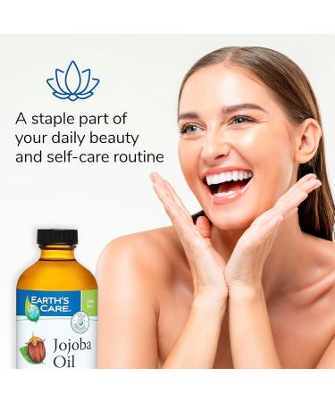 Earth s Care 100% Pure Jojoba Oil - Cold Pressed Natural Moisturizer for Hair Skin & Nails - 8 FL OZ | Shop Internationally - Buy Online on GoSupps.com