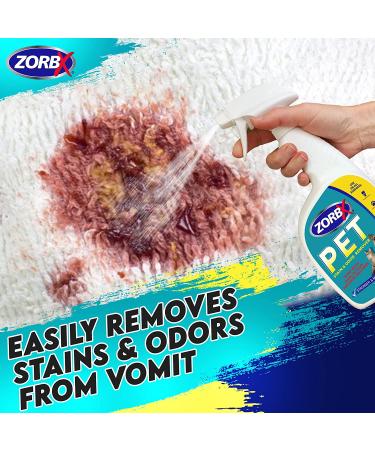 ZORBX Pet Stain and Odor Eliminator - Natural Enzyme Formula for Dog & Cat Urine | 24 oz Spray - Buy Online on GoSupps.com