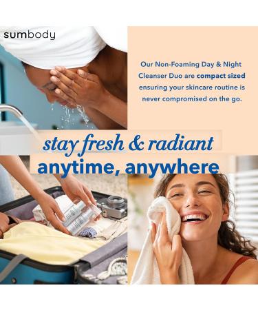 Goat Milk & Charcoal Face Wash Duo - Hydrating Detoxifying Cleanser for Oily Skin Organic Day & Night Travel Size Made in USA - Buy Online on GoSupps.com