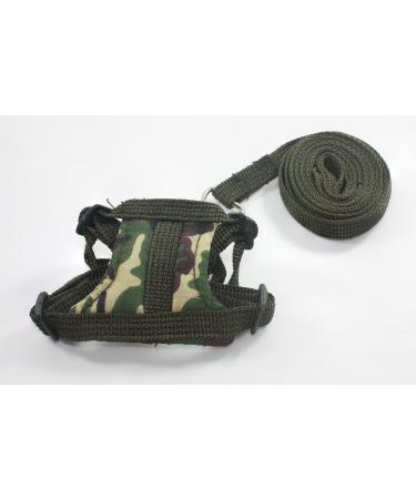 Leashes Lead Pet & Soft Harness Guinea Piglet Rat Hamster Ferret Prairie Dog and an Small Pets (Dark Green)