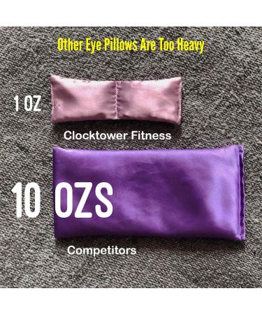 Ultralight Small Eye Pillow (6 x 2.5 in) for Yoga Meditation - Purple, Unscented - Buy Online on GoSupps.com