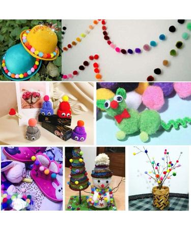 VOVIGGOL 30pcs Cat Toy Balls - 3CM Soft Pompom Balls in 10 Colors for Indoor Cats | Interactive Quiet Play & DIY Crafts - Buy Online on GoSupps.com