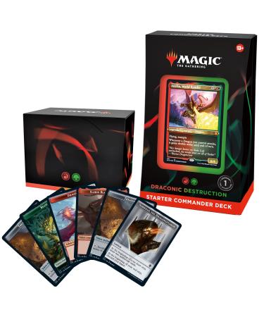 Magic: The Gathering Starter Commander Deck  Draconic Destruction (Red-Green) Draconic Destruction Single - Buy Online on GoSupps.com