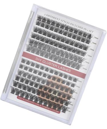 DIY Cluster Lashes Portable Lightweight Individual Lashes Cluster Various Styles for Lashes Extensions for Traveling (C with D (144 Cluster) - Buy Online on GoSupps.com