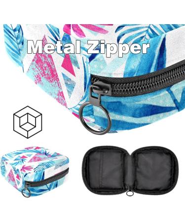 Abstract Plants Women's Storage Bag - Large Menstrual Cup Pocket with Zipper Multi-Colored Inserts & Tampon Bag for Girls - Buy Online on GoSupps.com