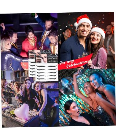 Crystal Eyeliner Stickers 10 Pairs Eyeshadow Stickers Reusable Glitter Eyeliner Stickers Waterproof Instant Adhesive Stick on Eyeliner Eyeshadow Strop for Dress Up Party Silver - Buy Online on GoSupps.com