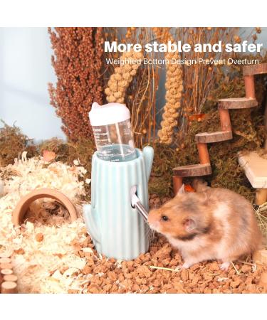 BUCATSTATE Ceramic Cactus Hamster Water Bottle 120ml - Leakproof Guinea Pig & Rabbit Water Feeder (Blue) - Buy Online on GoSupps.com