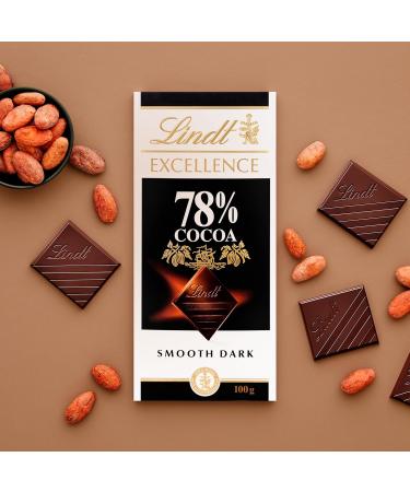 Lindt Dark Chocolate 78% Cocoa - 100g Bar - Buy Online on GoSupps.com